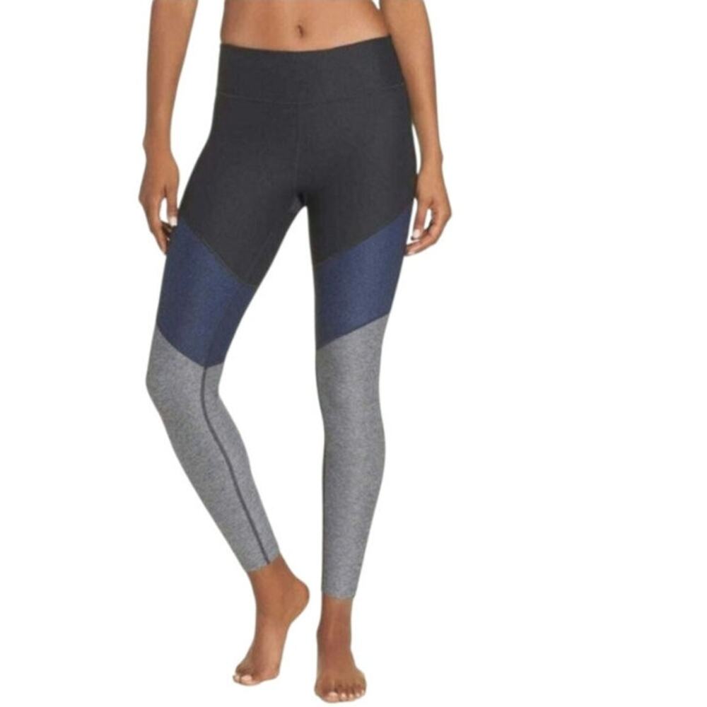 Outdoor‎ Voices Women's 7/8 Springs Colorblock Leggings Blue Gray Size S